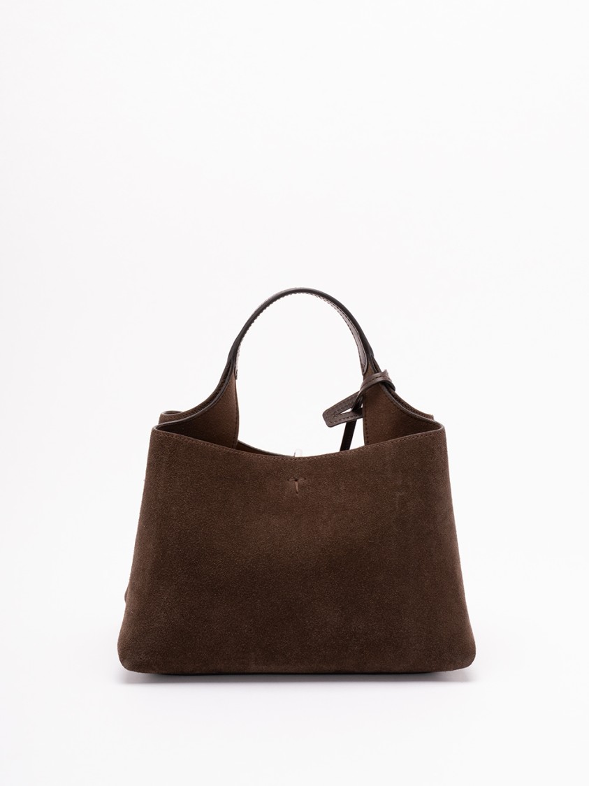 Tod's Structured Micro Bag In Calf Leather In Brown