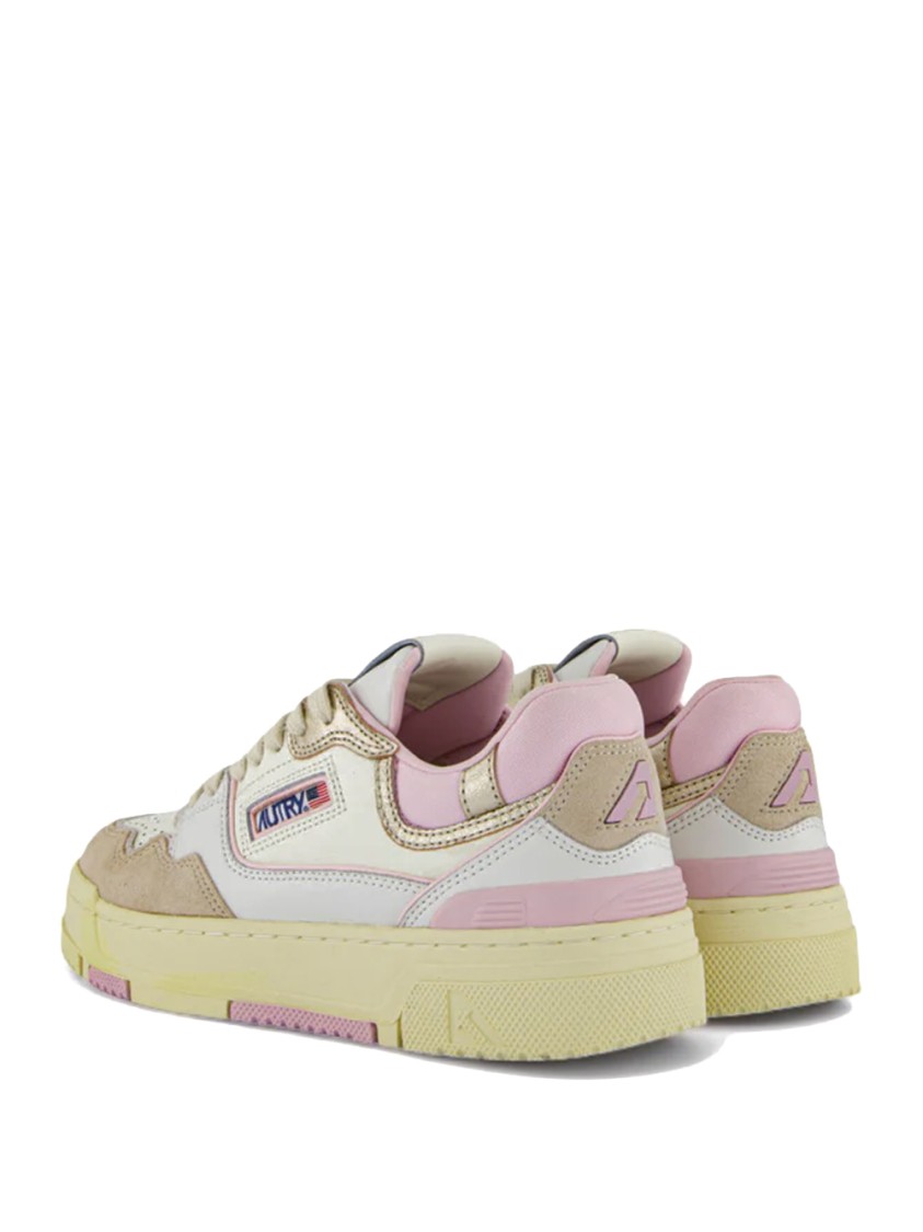 Autry Clc Low Retro-inspired Sneakers With Sole In Neutrals