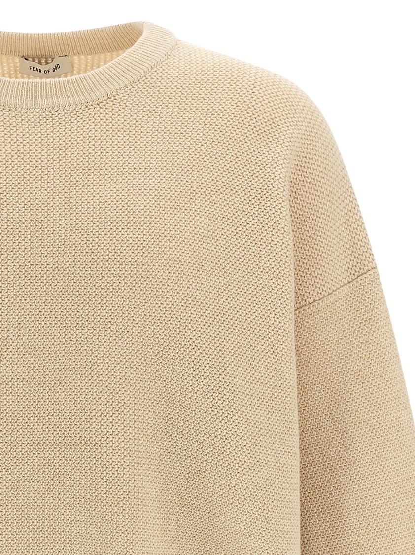 Fear Of God Wool Sweater Sweaters And Cardigans Beige In Neutral