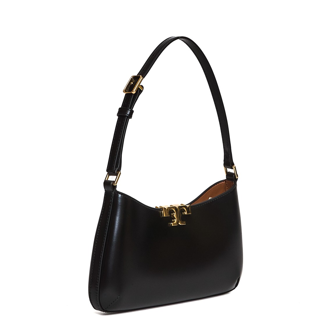 Tory Burch Slim Leather Shoulder Bag With Curved Silhouette