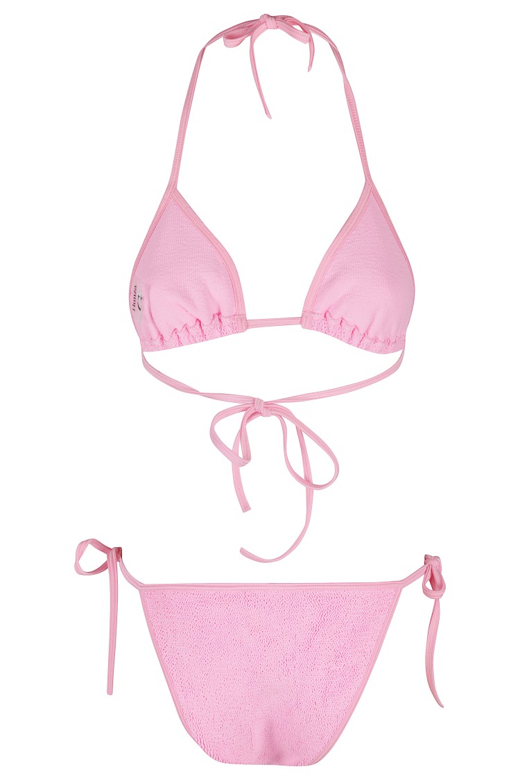 Hunza G Gina Triangle Bikini Set In Pink