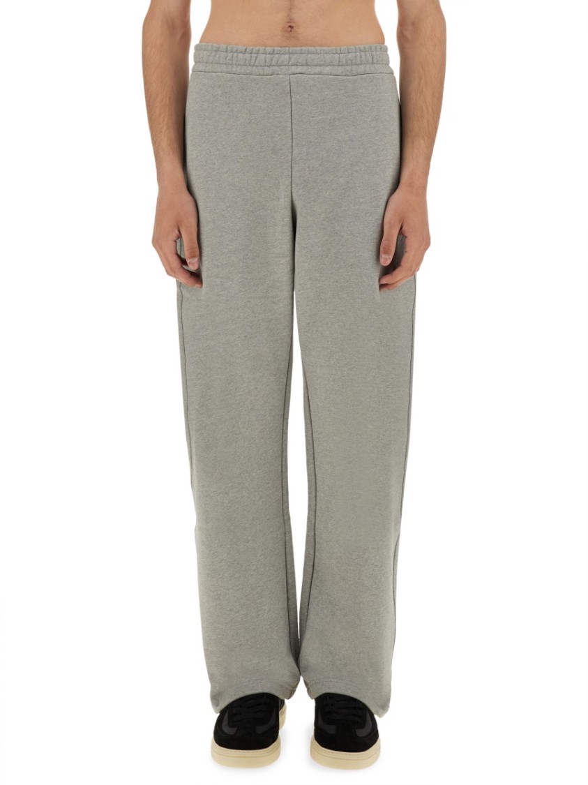 Marine Serre Relaxed-fit Grey Track Pants With Elastic Waistband