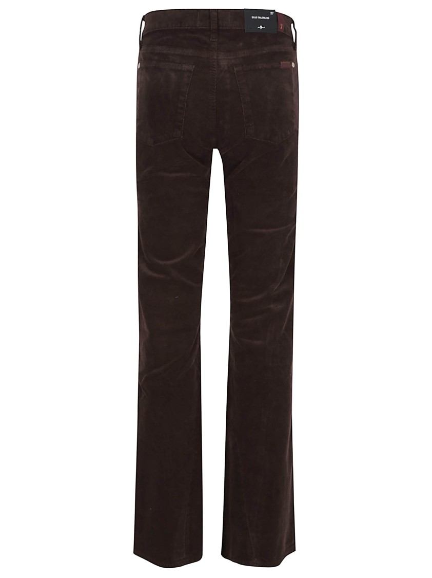 7 For All Mankind Twisted Dojo Tailorless Stretch Denim Jeans In Brown