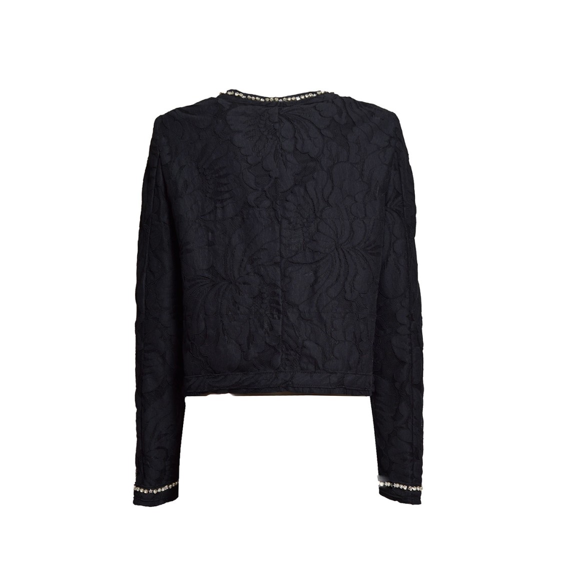 Shop N°21 Cropped Single-breasted Floral Lace Jacket