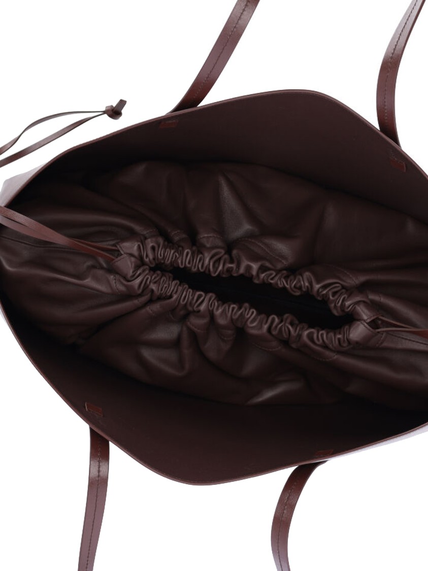 Jil Sander Logo Printed Drawstring Shoulder Bag