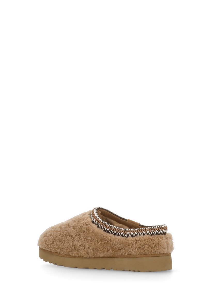 Shop Ugg Tasman Maxi Curly Slippers In Brown