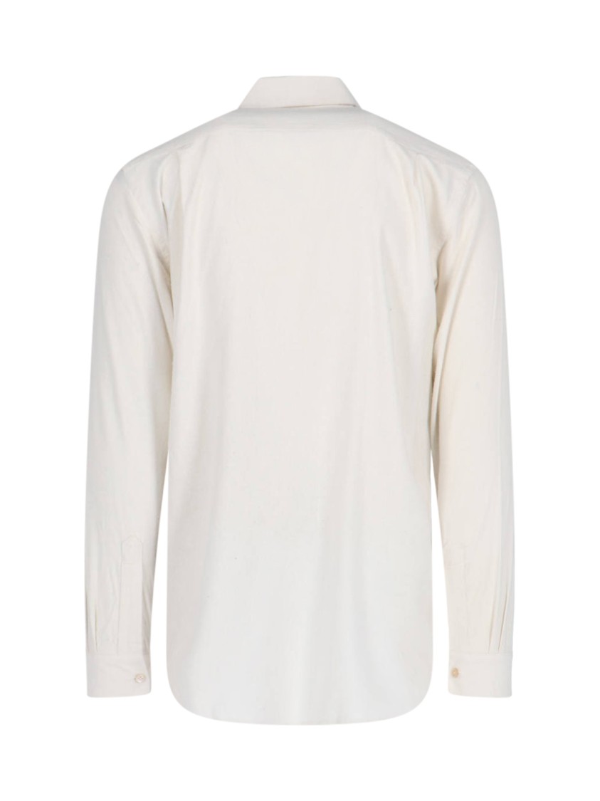 Our Legacy Off-white Coco Shirt With Point Collar And Mother Of Pearl Buttons In White