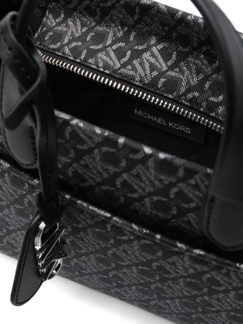 Michael Kors Sm Ew Msgr Crossbody Bag In Black