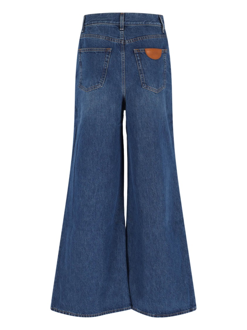Shop Chloé Palazzo Jeans – Blue