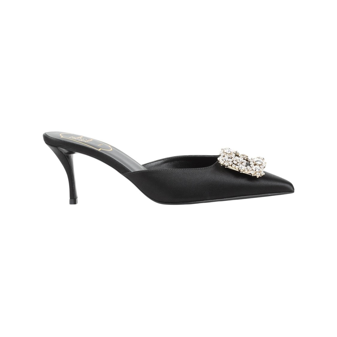 Roger Vivier Efflorescence Mules In Black