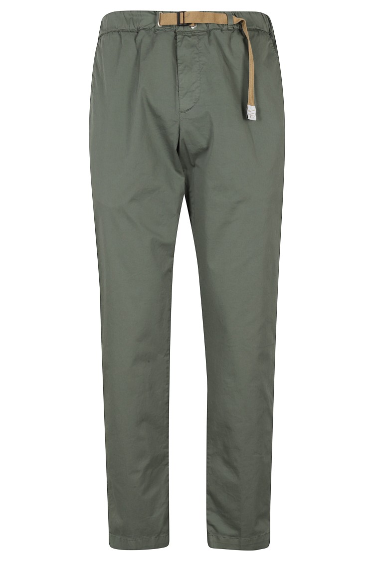Shop White Sand Relaxed Fit Pants With Elasticized Waistband