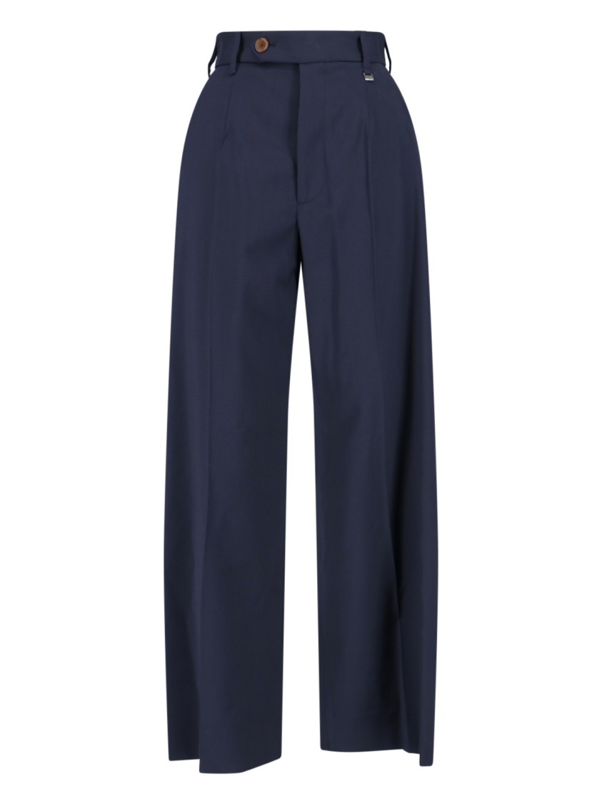Vivienne Westwood Lauren Wide-leg Tailored Trousers In Blue