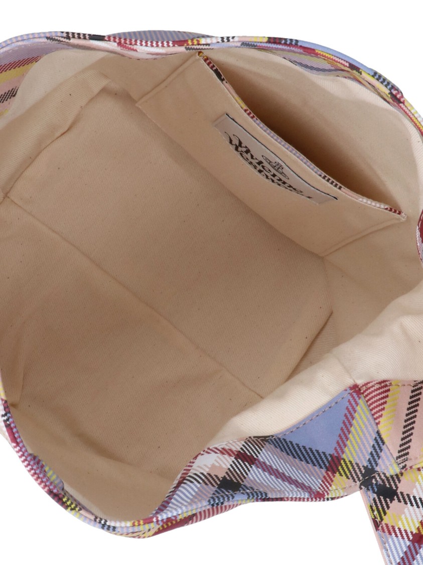 Vivienne Westwood Tartan Logo Bucket Bag – Multicolor