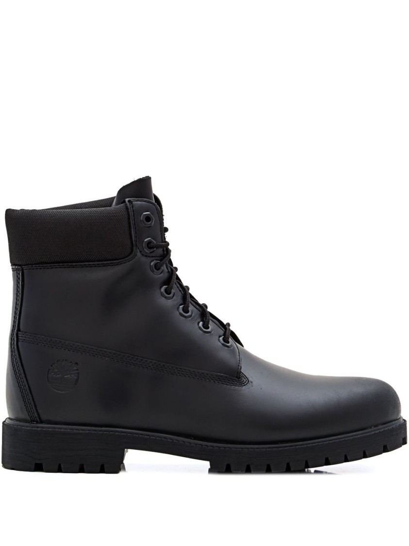 Timberland Heritage 6 Inch Lace Up Waterproof Boot In Black