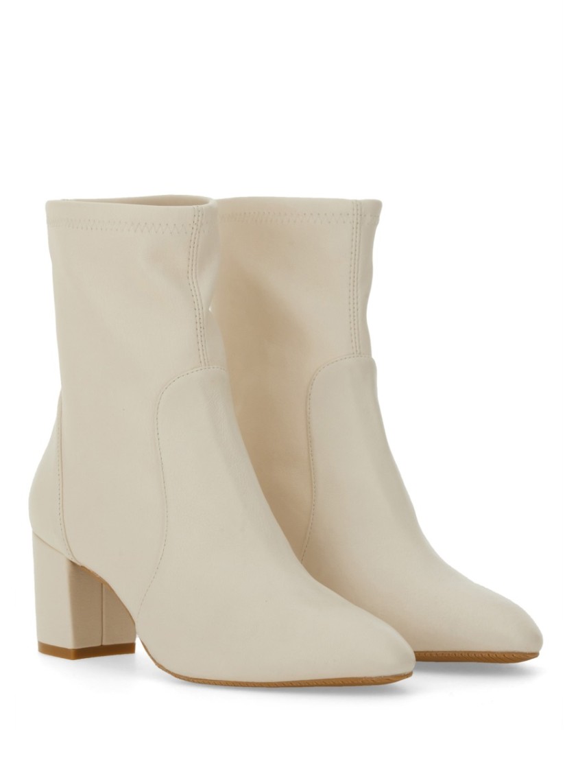 Stuart Weitzman Yuliana Ankle Bootie In White