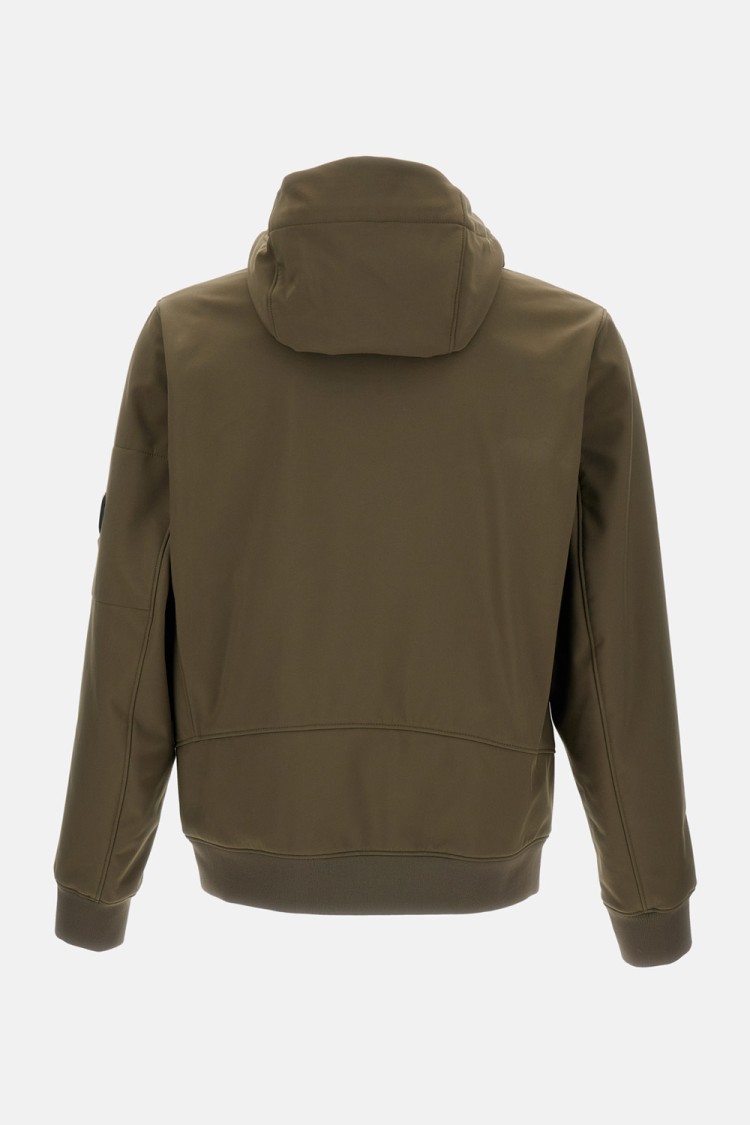 C.p. Company Full Zip Rainproof Jacket With Hood In Green