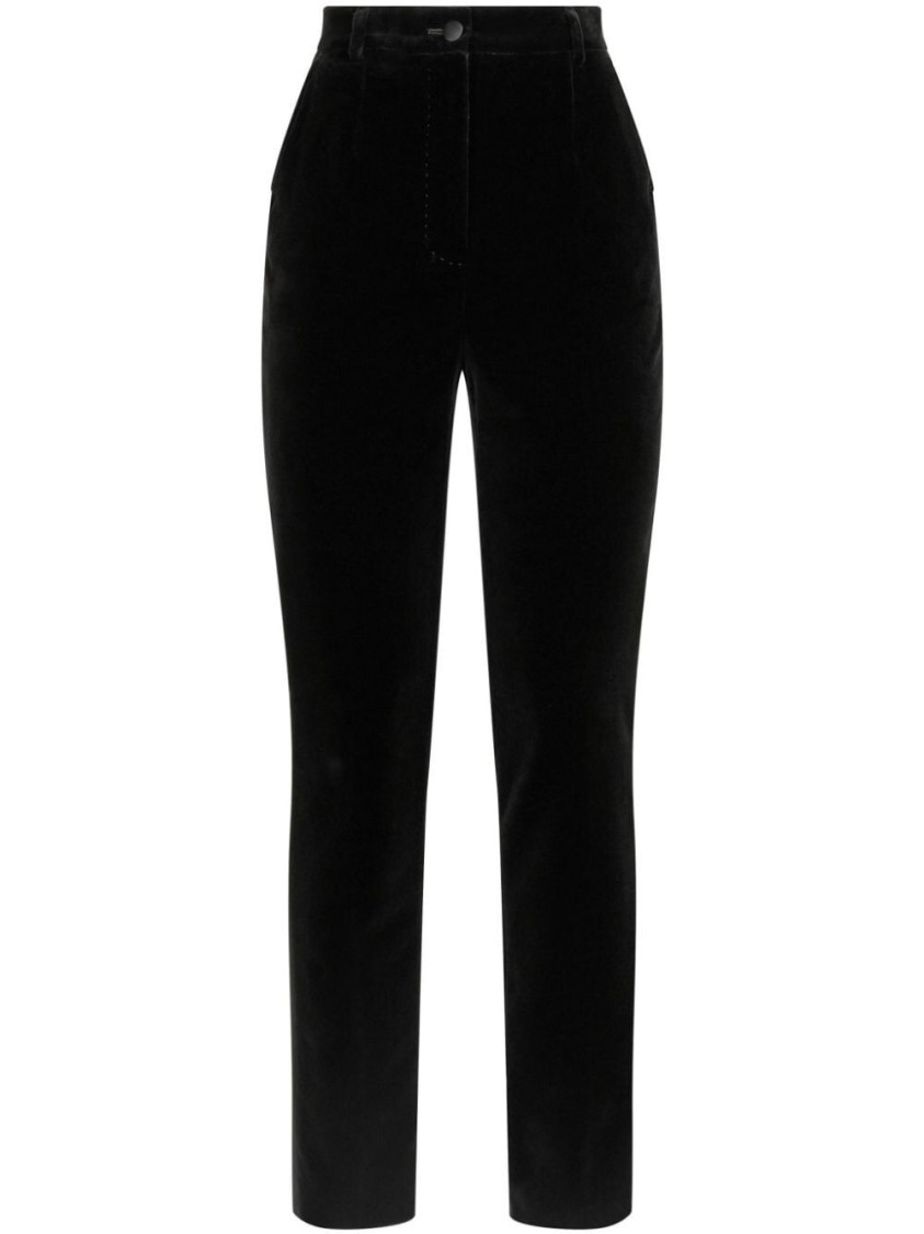 Dolce & Gabbana Pleated Wool-blend Gabardine Straight-leg Pants