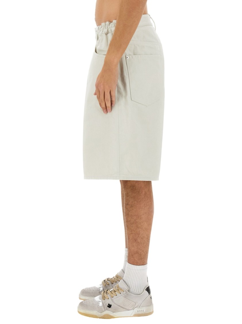 Dsquared2 Dsquared Men Denim Bermuda Shorts In Neutrals