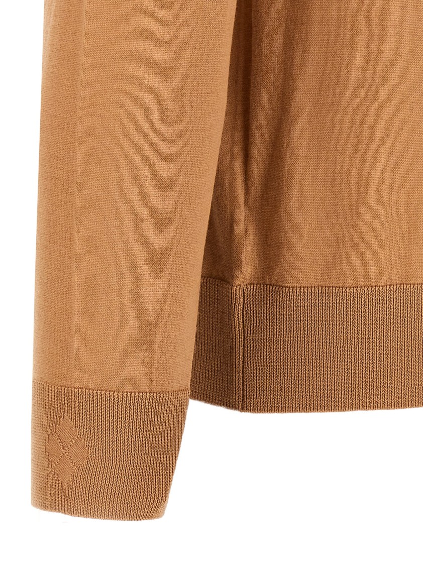 Ballantyne R Neck Sweaters And Cardigans In Brown