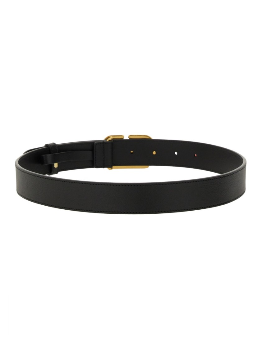 Valentino Vlogo Leather Belt