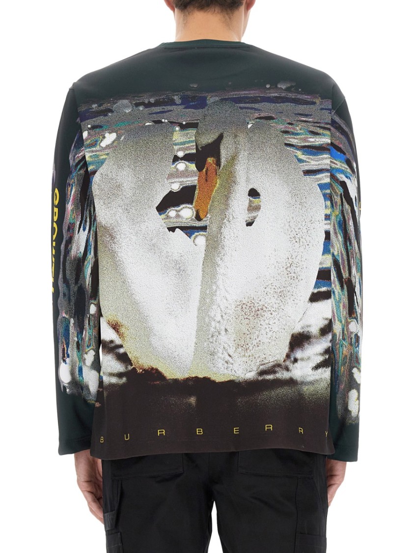 Burberry Man Sweatshirt Man Multicolor Sweatshirts In Black