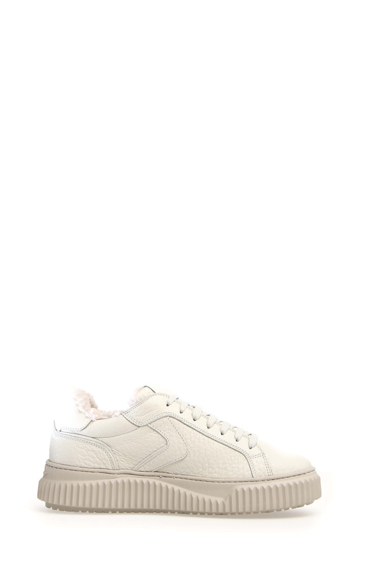 VOILE BLANCHE VOILE BLANCHE CALFSKIN SNEAKERS WITH REMOVABLE INSOLE AND ULTRA-LIGHT RUBBER SOLE