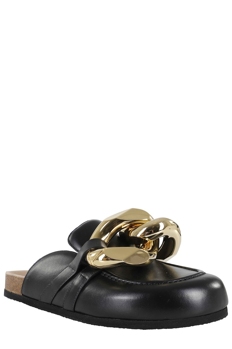 Jw Anderson J. W. Anderson Chain Loafers With Prominent Silver Chain Detail