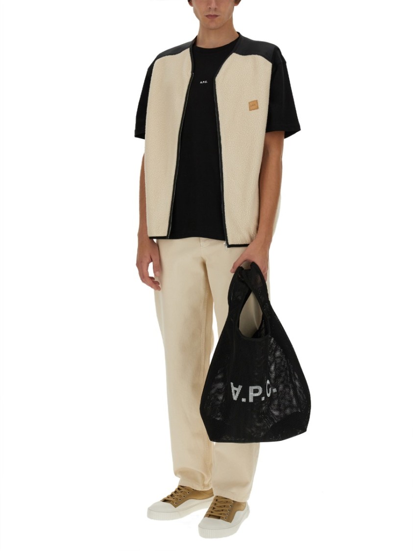 Apc A.p.c. Nate Vest In Neutrals