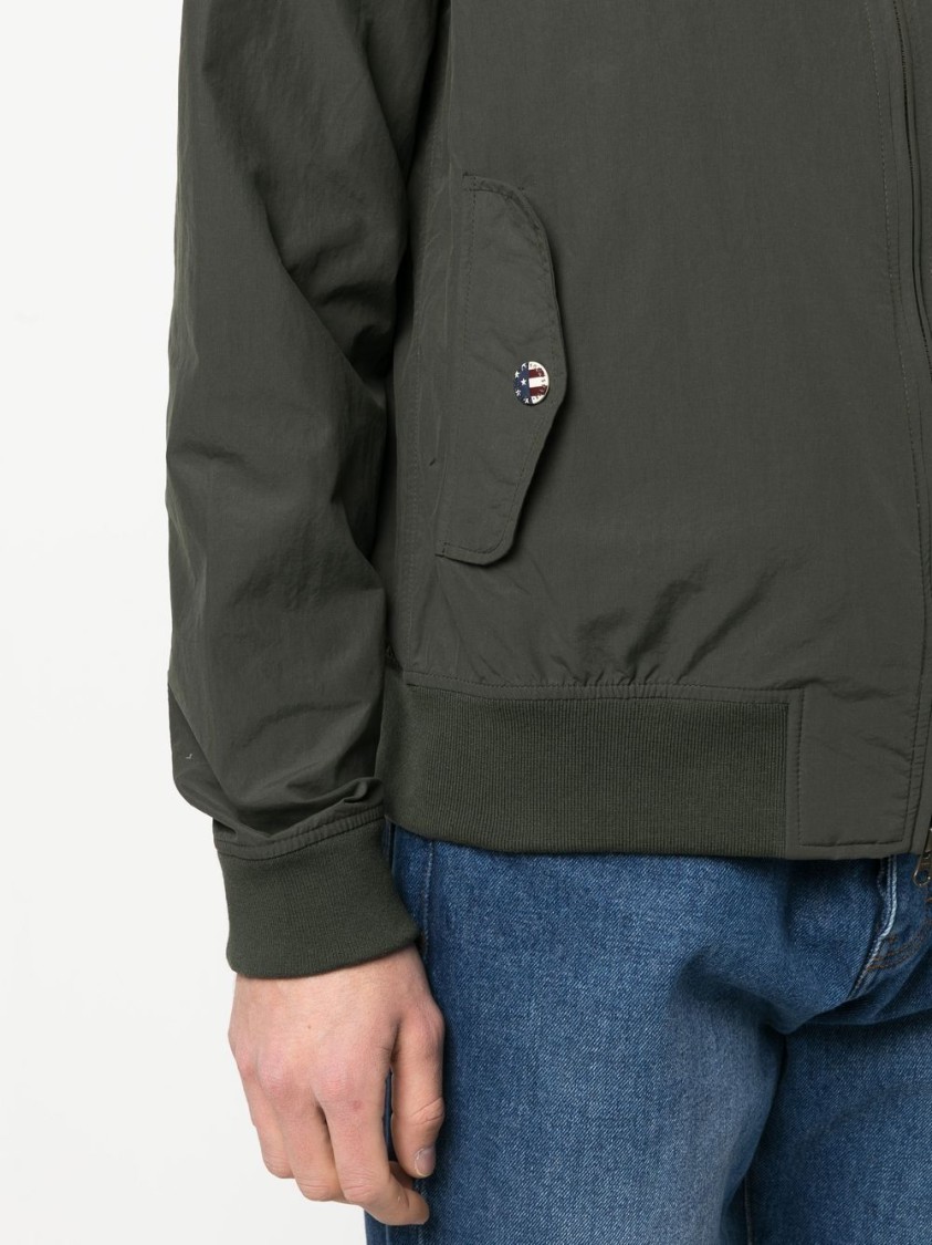 Shop Barbour Harrington Jacket In Grey