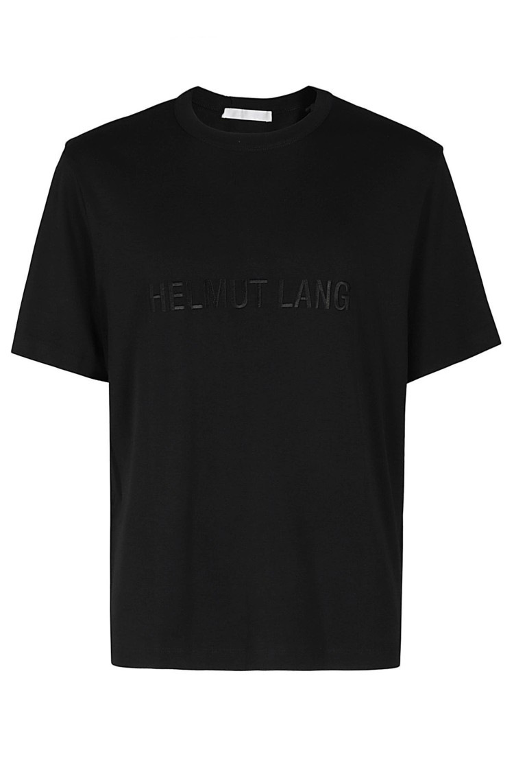 Helmut Lang Relaxed Fit Crew Neck T-shirt With Embossed Logo