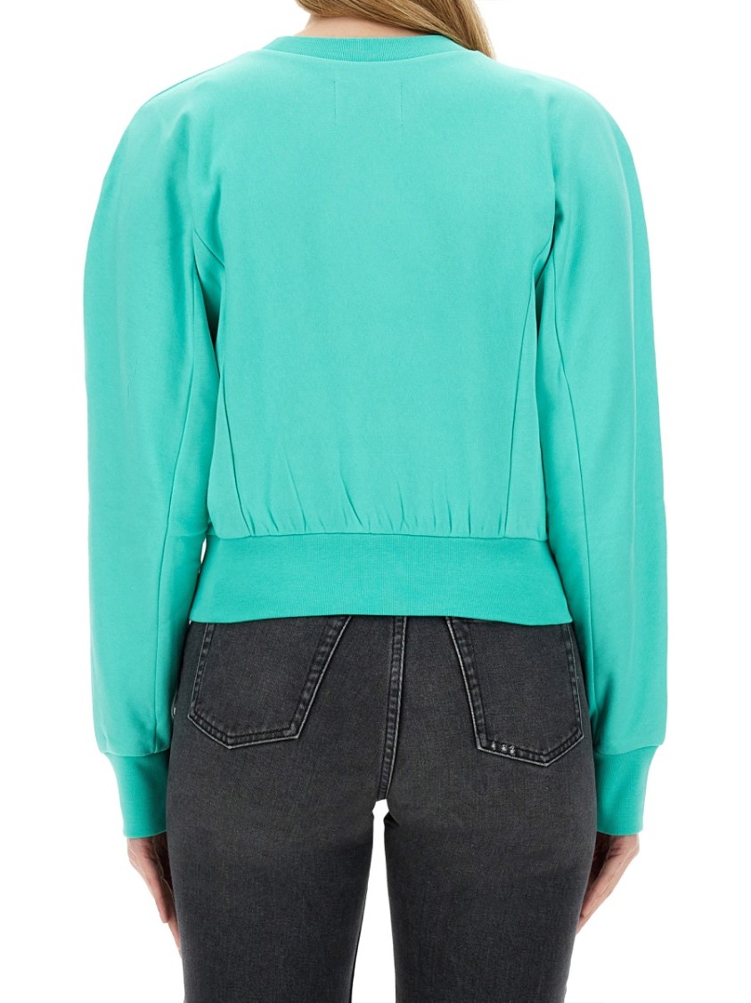 Vivienne Westwood Orb-embroidered Cotton Sweatshirt In Blue
