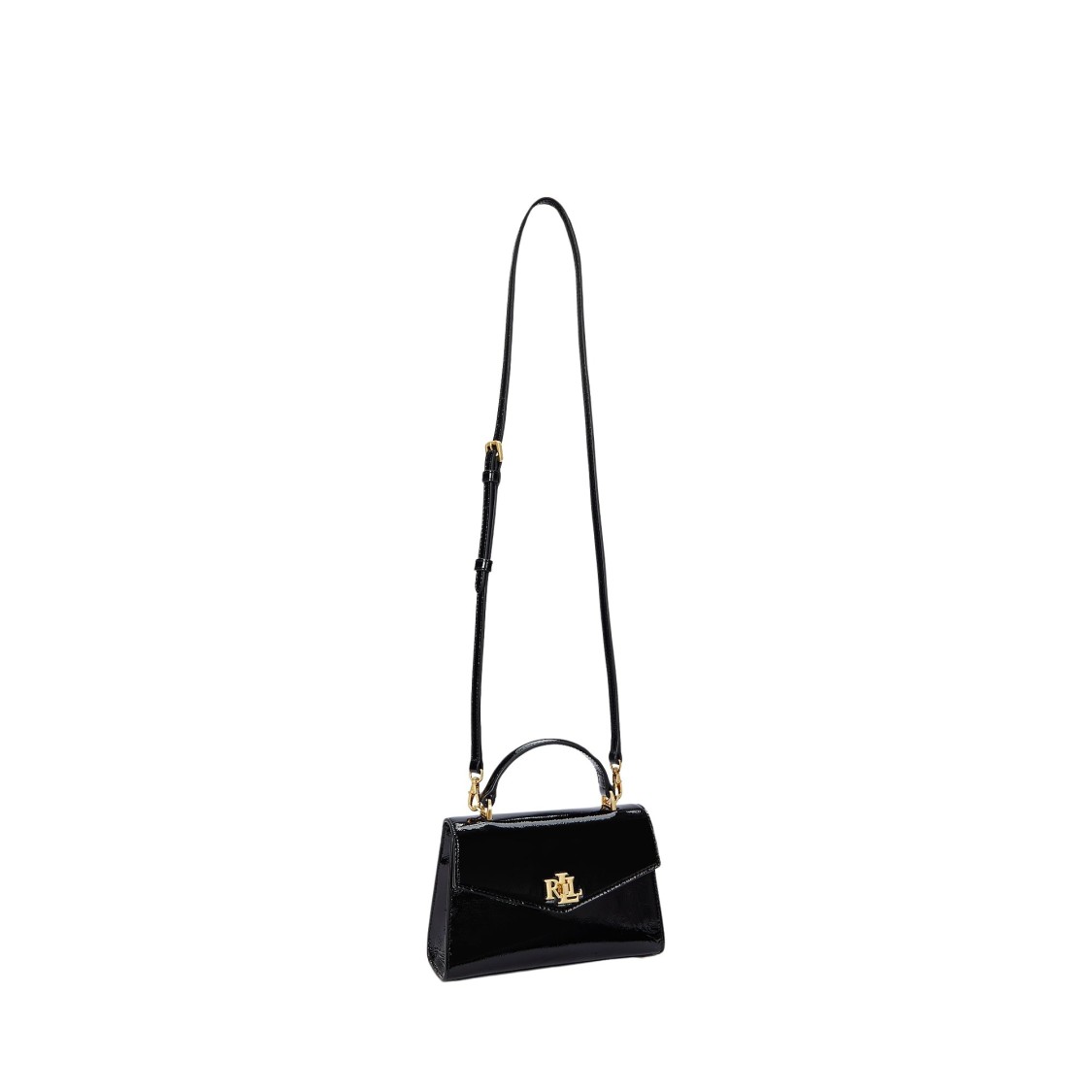 Ralph Lauren Farrah Sm Satchel Small In Black