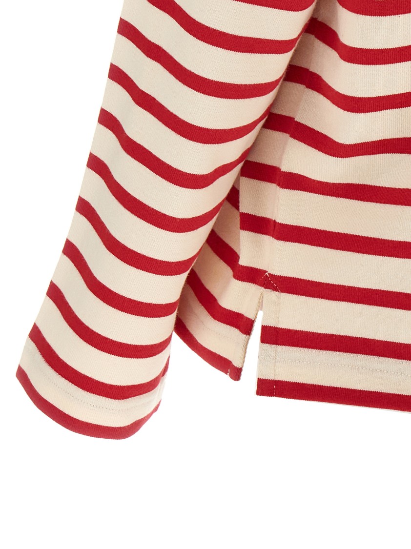 Valentino Garavani Striped Cotton Jersey T-shirt In Multi
