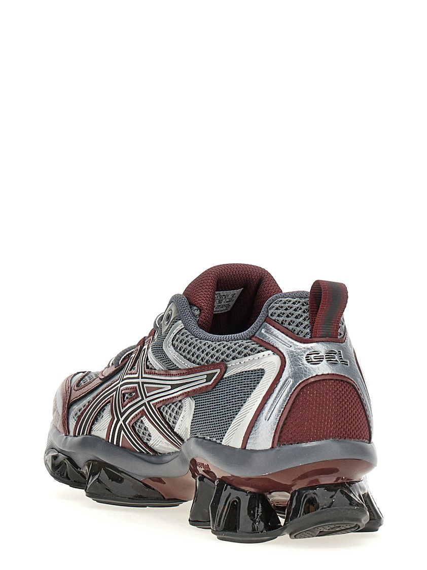 Asics Multicolor Mesh And Rubber Gel Quantum Kinetic Sneakers In Gray