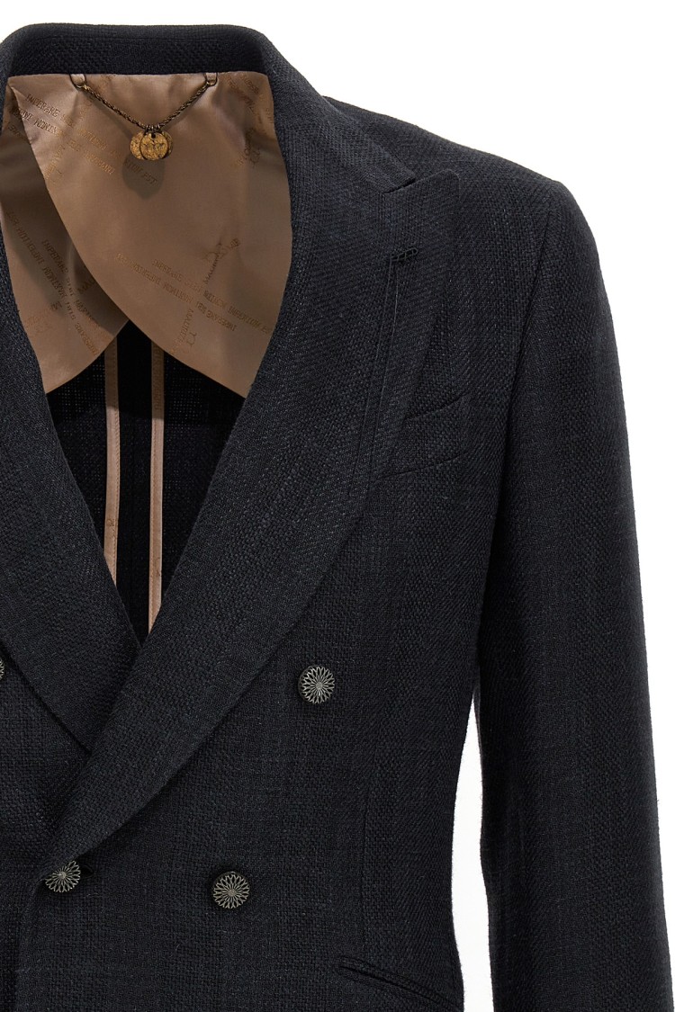 Maurizio Miri Grey Sam Blazer In Black