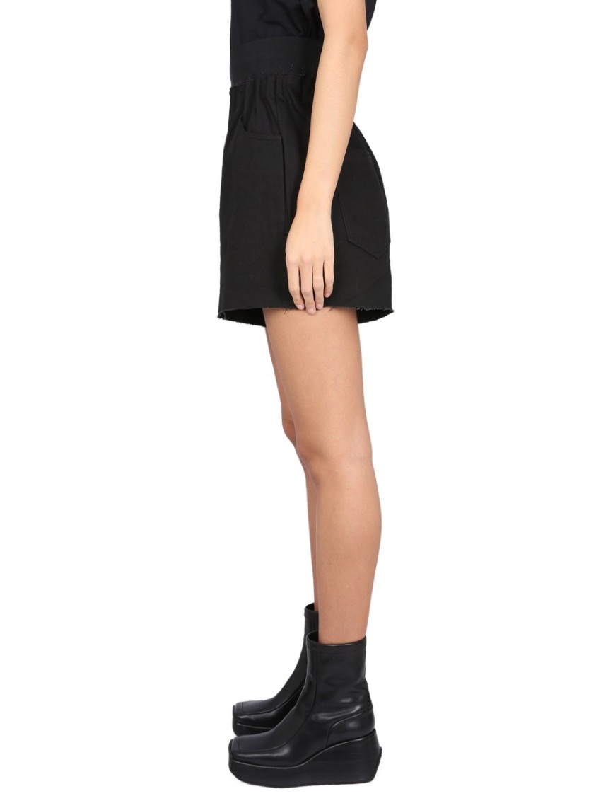 Shop Raf Simons Denim Bermuda Shorts