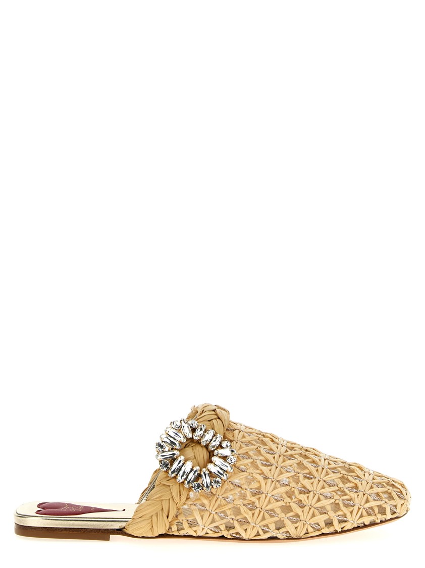 Roger Vivier 'bab Viv' Mules In Brown