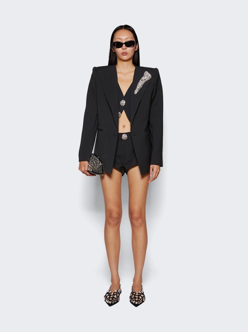 Area Crystal Bone Relaxed Blazer