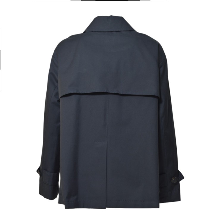 トレンチコート Max Mara Zeno Trench In Blue Anti-Drip Twill Max Mara Zeno Trench In Blue Anti-Drip Twill Trench Coat