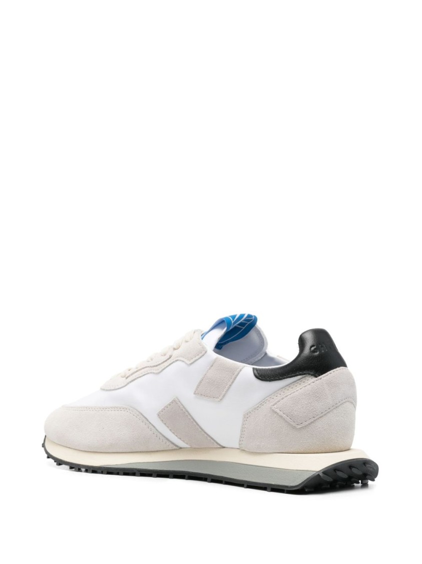 Ghoud Premium Fabric Blend Black Sneakers In White