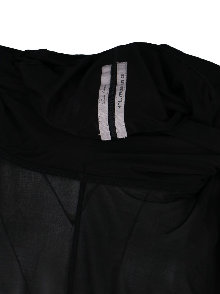 Shop Rick Owens Hooded Tunic – Black