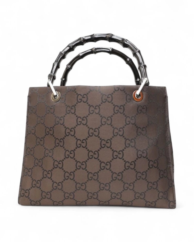 Gucci Shopper Square Bamboo Gg Nylon
