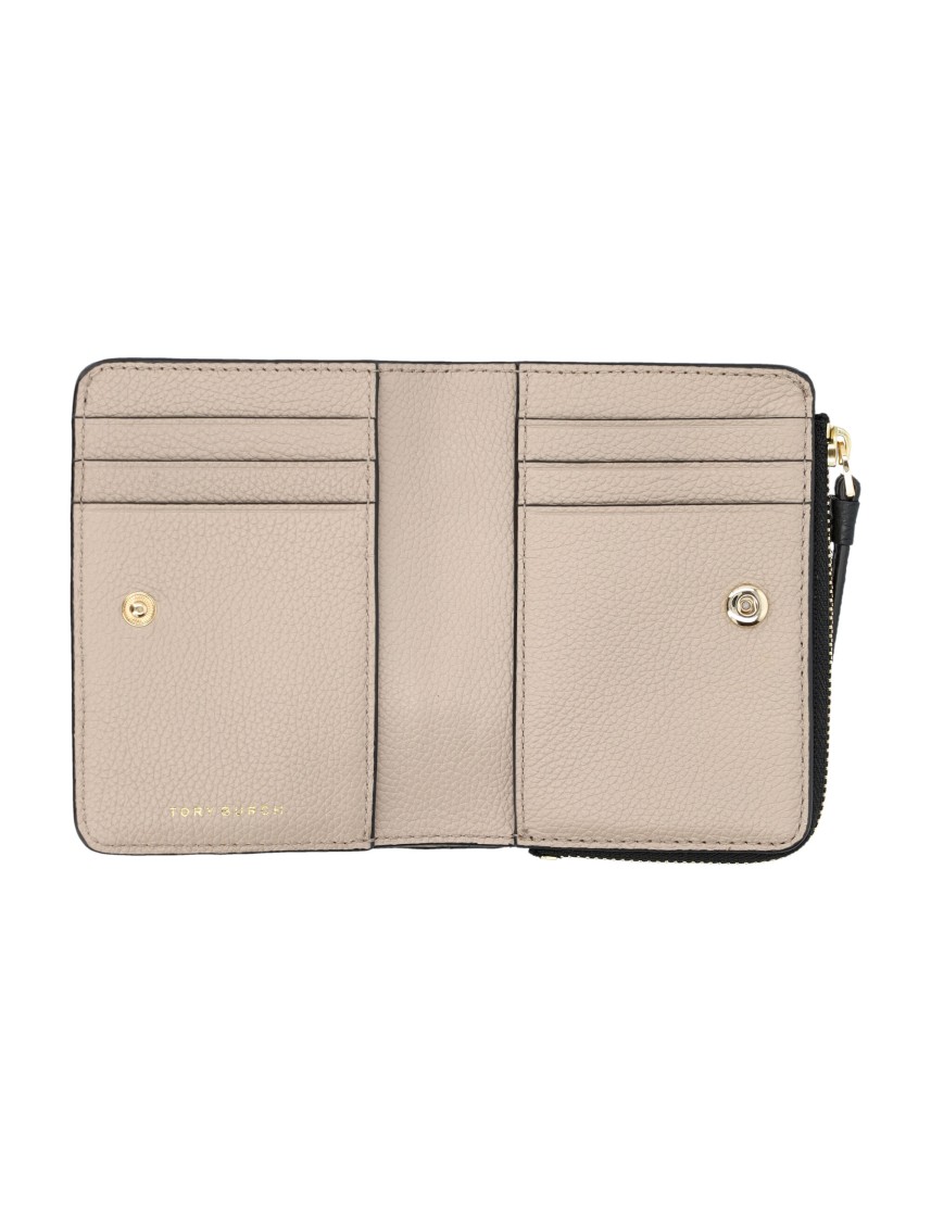 Tory Burch Mcgraw Bi-fold Wallet In Black