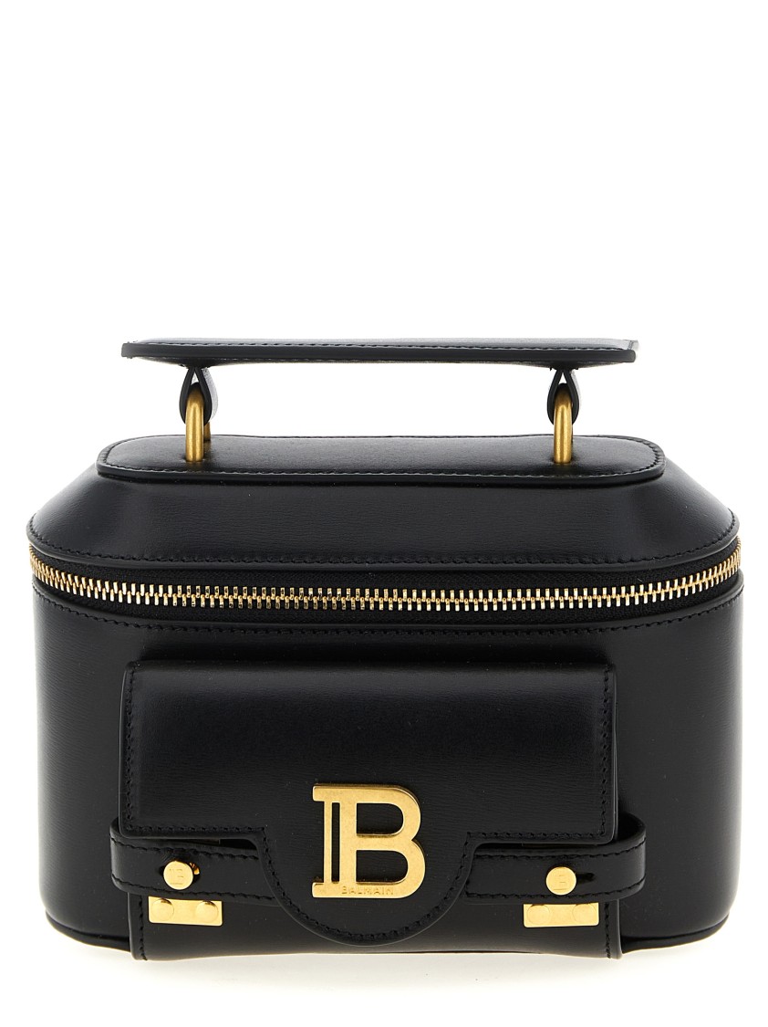 Balmain Black B-buzz Vanity Handbag In Black