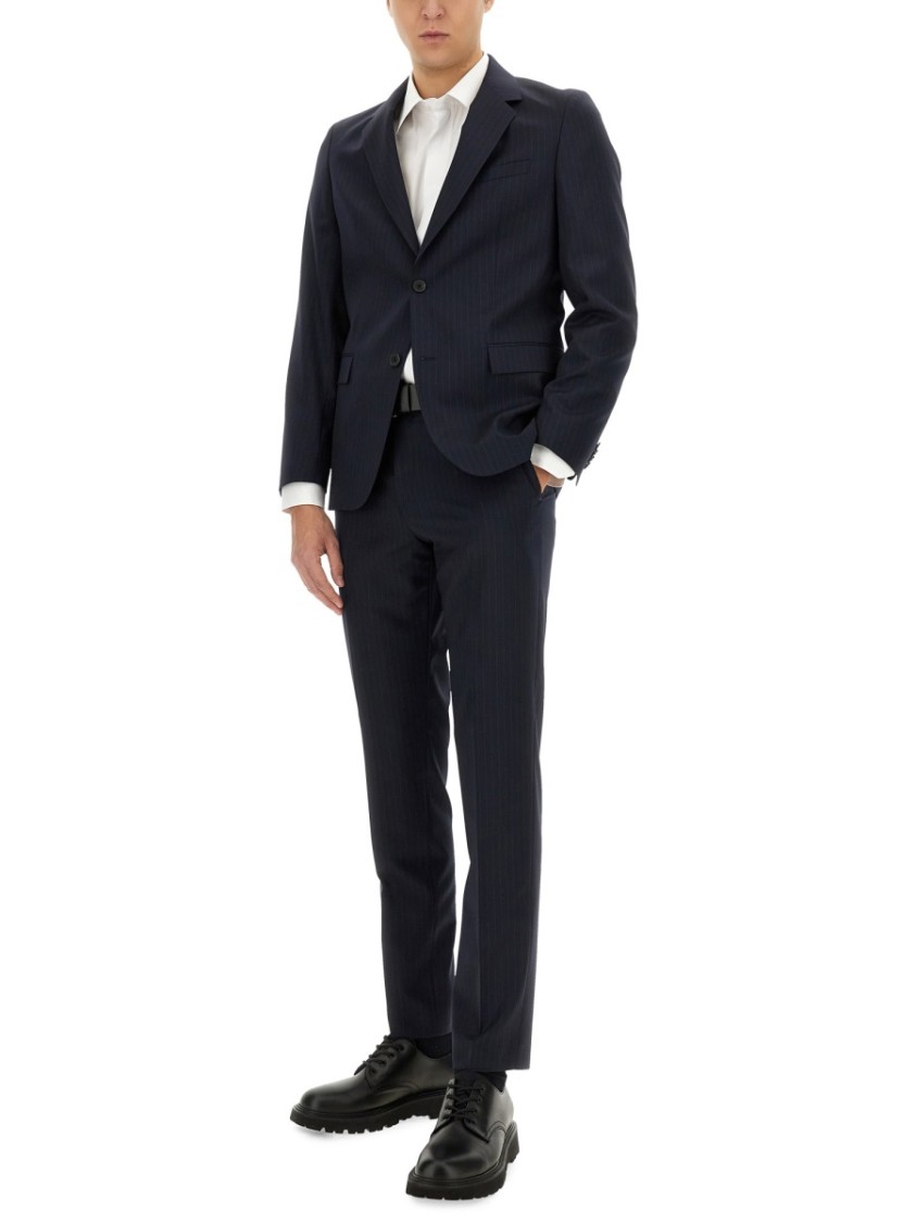 Shop Hugo Boss Boss "slim Fit" Pinstripe Suit In Blue