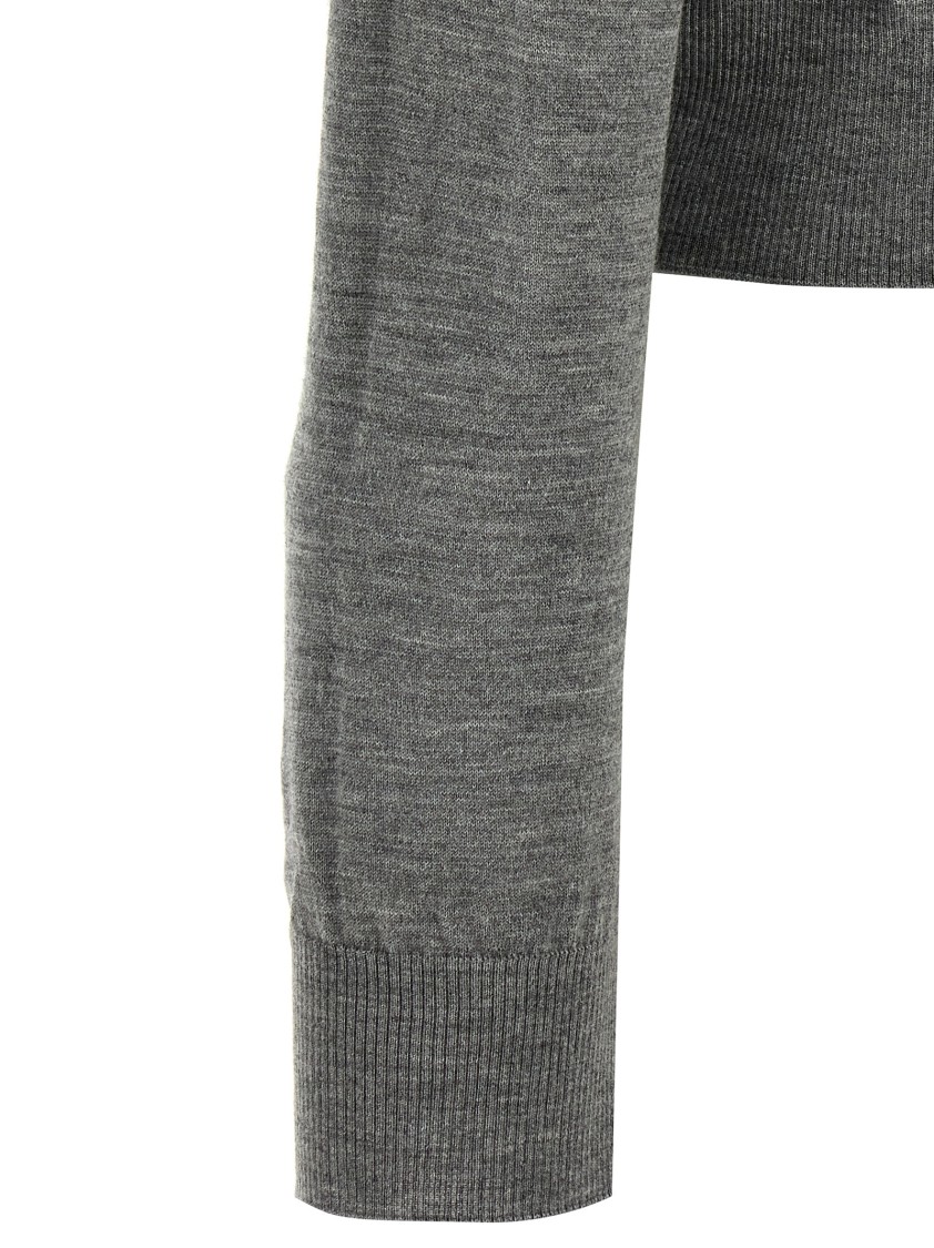 Khaite Lilou Sweaters And Cardigans Gray In Gray