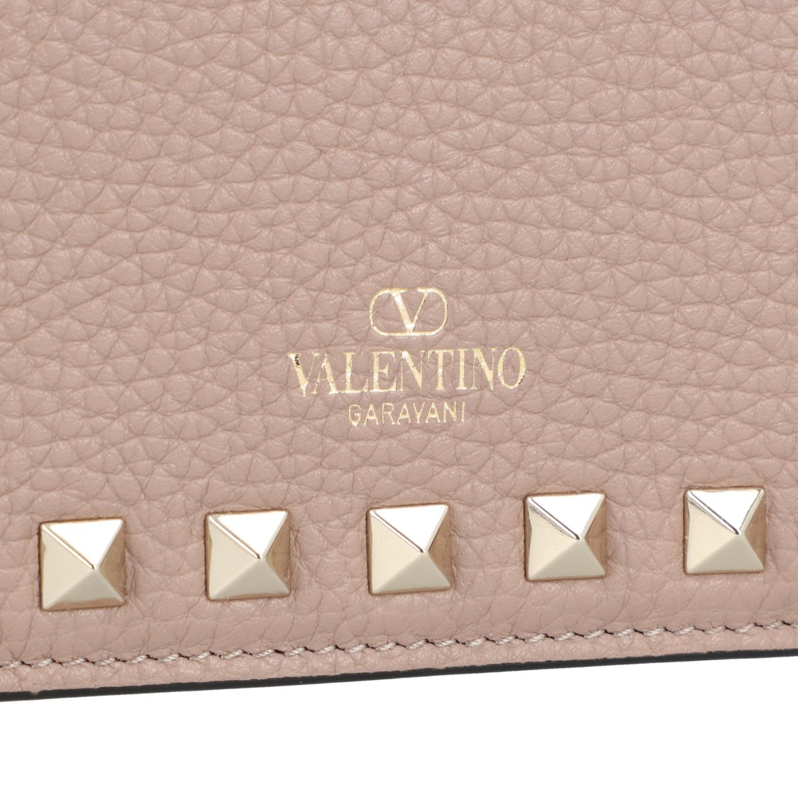 Valentino Rockstud Wallet In Pink