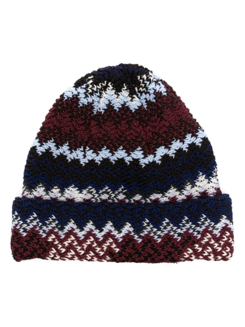 Missoni Zigzag-woven Beanie In Black
