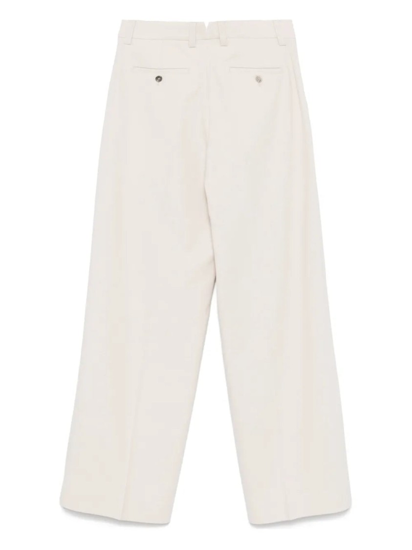 Ami Alexandre Mattiussi Ami Light Beige Tailored Trousers In Neutrals