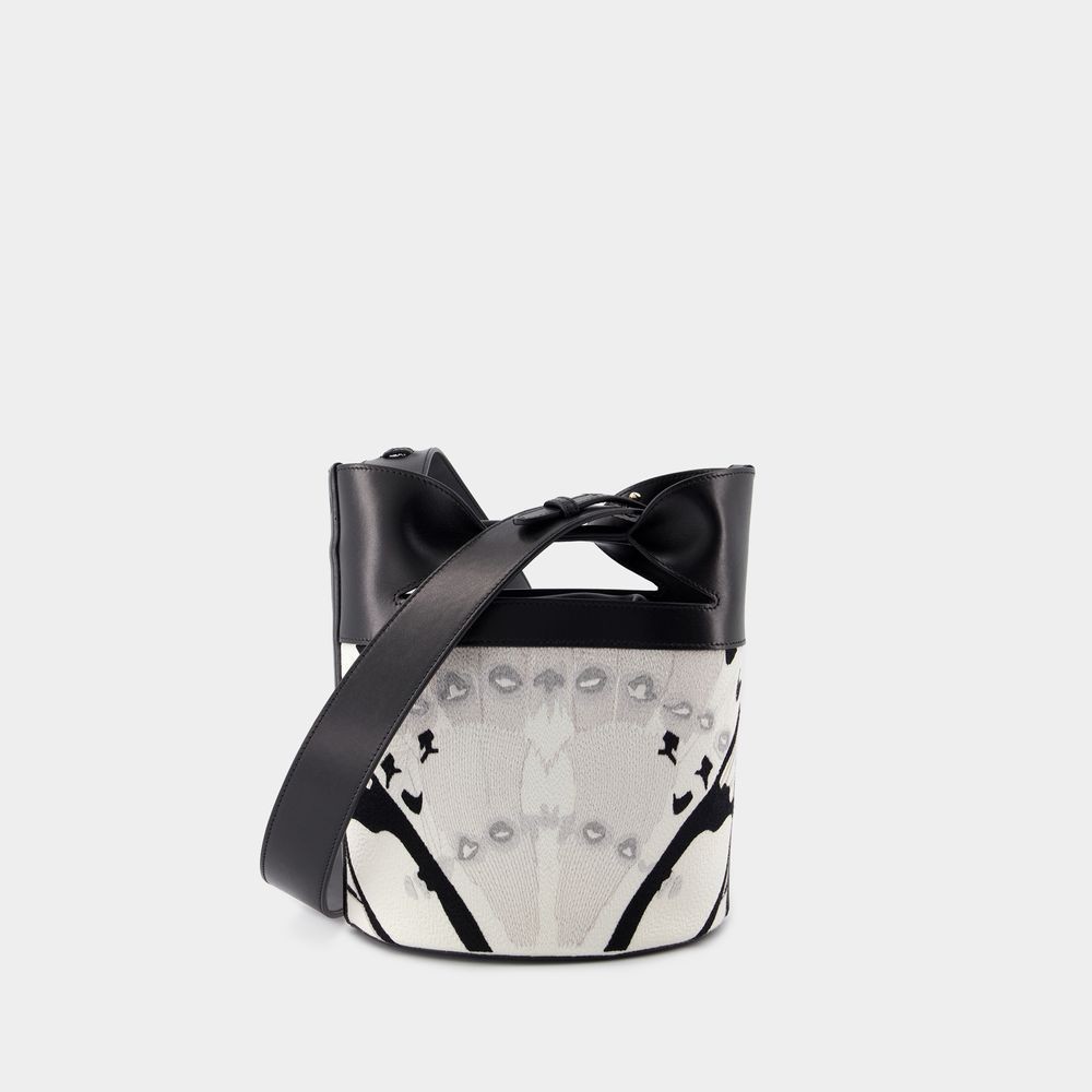 ハンドバッグ Alexander Mcqueen The Bucket Bow Crossbody - Leather - White The Bucket Bow Crossbody - Alexander McQueen - Leather